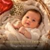 Taufarmband Baby Echtgold mit Kreuz am roten Band – Goldarmband zur Taufe für Mädchen und Jungen 14 Taufarmband Baby zur Geburt